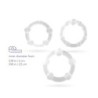 Set di Anelli Pene Triple Bead Trasparenti Crushious