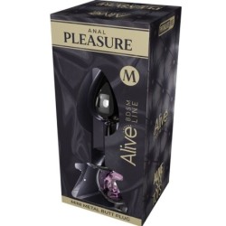 Anal Pleasure Mini Plug Metal Różowy Rozmiar M