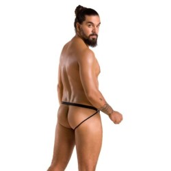 Slip z odprtino Luke Black Passion 40-42 L/XL