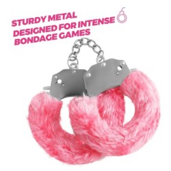 Spangle Metalliska Handbojor Med Rosa Crushious Plysch