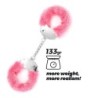 Spangle Esposas De Metal Con Peluche Rosa Crushious