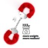 Spangle Metalen Handboeien Met Rood Pluche Crushious
