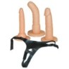 Strap-On Com 3 Pênis Brancos