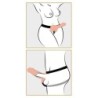 Strap-On Oco Com Testículos 9" Fetish Fantasy Series Branco