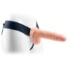 Dildo s dutinou a varlaty Real Rapture Air Feeling 8" bílý