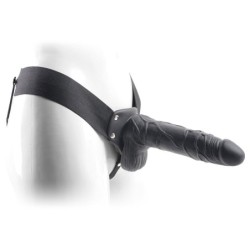 Strap-On Hueco Con Testiculos Real Rapture Air Feeling 8" Negro