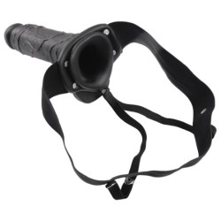 Strap-On Oco Com Testículos Real Rapture Air Feeling 8" Preto