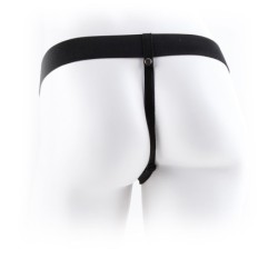 Strap-On Oco Com Vibração E Testículos 7" Fetish Fantasy Series Branco
