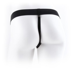 Strap-On Oco Com Vibração E Testículos 9" Fetish Fantasy Series Branco
