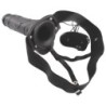 Strap-On Oco Com Vibração E Testículos Real Rapture Air Feeling 8" Preto
