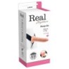 Strap-On Hueco Con Vibración Real Rapture Air Feeling 8" Blanco