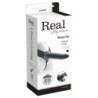 Strap-On Hul Med Ægte Vibration Rapture Air Feeling 8" Sort