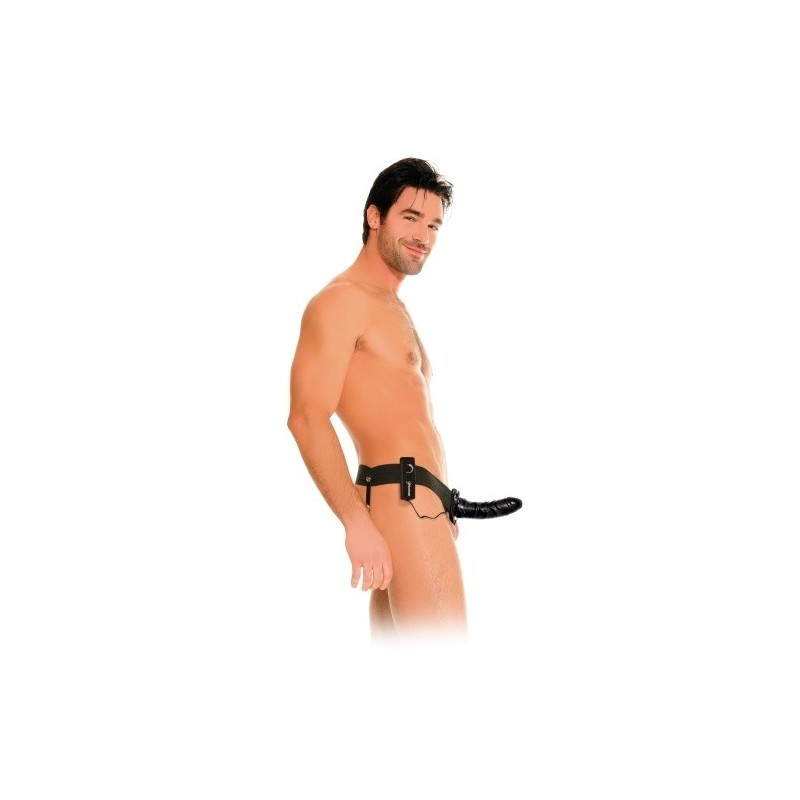 Strap-On Hul Med Vibration Vibrerende Hollow Strap-On Fetish Fantasy Series Sort Strap-On Hul Med Vibration Vibrerende Hollow Strap-On Fetish Fantasy Series Sort