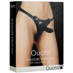 Strap-On Ouch! Sort Fornøjelse