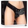 Realistisk Strap-On i Läder Ouch! 8 Tum Svart
