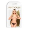 Tanga s otvorem Hot Getaway Penthouse Černá 38-40 M/L