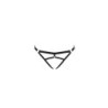 Stringi Z Otwartym Krokiem Kelis Czarne Passion 44-46 XXL/3XL