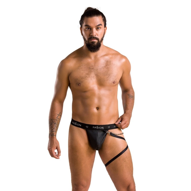 Stringai su kojų apraišais Bill juodos spalvos Passion 40-42 L/XL
