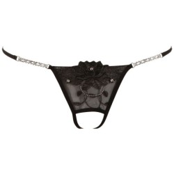 Tanga Strass mit Öffnung 36-38 S/M