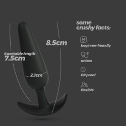 Tic Plug Anal de Silicone Pequeno Crushious