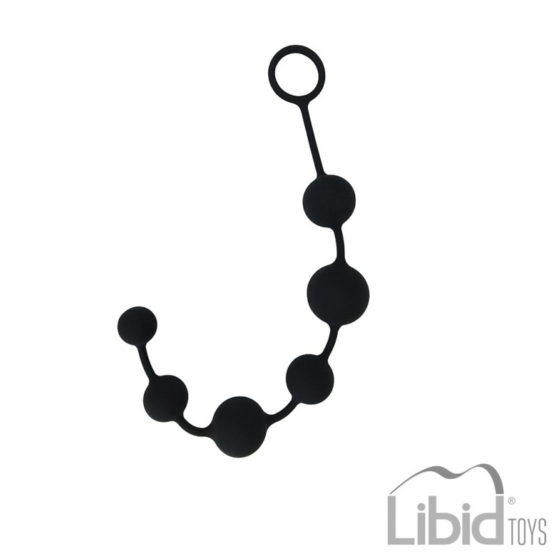 Guirlande de 6 Perles Anales Pamba Noir Intimen