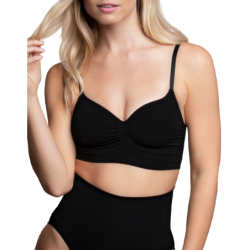 Soutien-gorge sans coutures noir taille XL à maintien medium