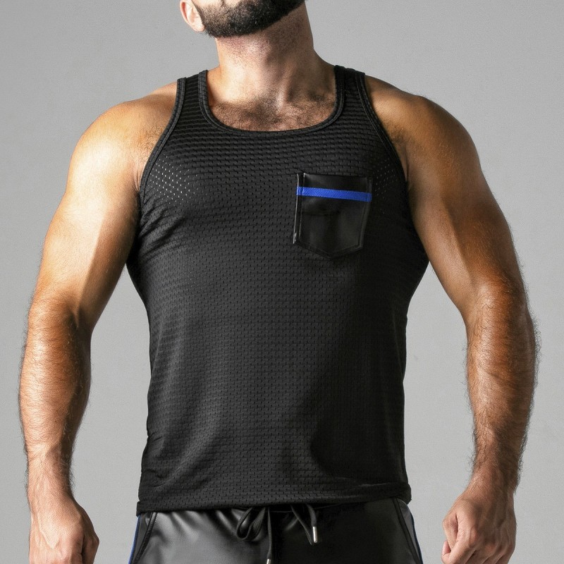 Tričko Look At Harder Modré Locker Gear 40 L