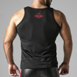 Maglietta Look At Harder Rosso Locker Gear 42 XL