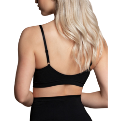 Soutien-gorge sans coutures noir taille XXL maintien medium