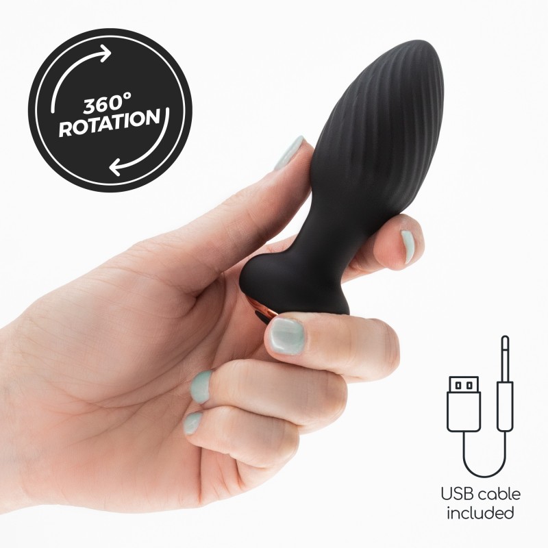 Plug Anal Giratório Com Controlo Remoto Twister Crushious