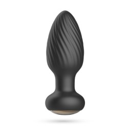 Roterende anale plug met afstandsbediening Twister Crushious