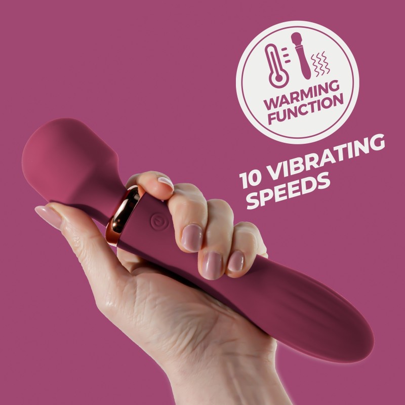 Jinx Dual Massage Wand Red Wine Crushious Jinx Dual Massage Wand Red Wine Crushious