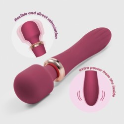 Jinx Dual Massage Wand Vinröd Crushious