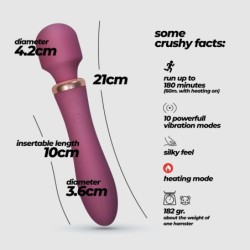 Jinx Dual Massage Wand Vino Tinto Crushious