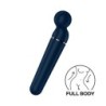 Baguette Planet Wand-Er - Vibromasseur Baguette - Bleu/Or Rose Satisfyer