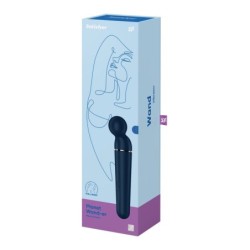 Baguette Planet Wand-Er - Vibromasseur Baguette - Bleu/Or Rose Satisfyer