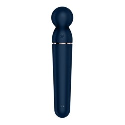 Baguette Planet Wand-Er - Vibromasseur Baguette - Bleu/Or Rose Satisfyer