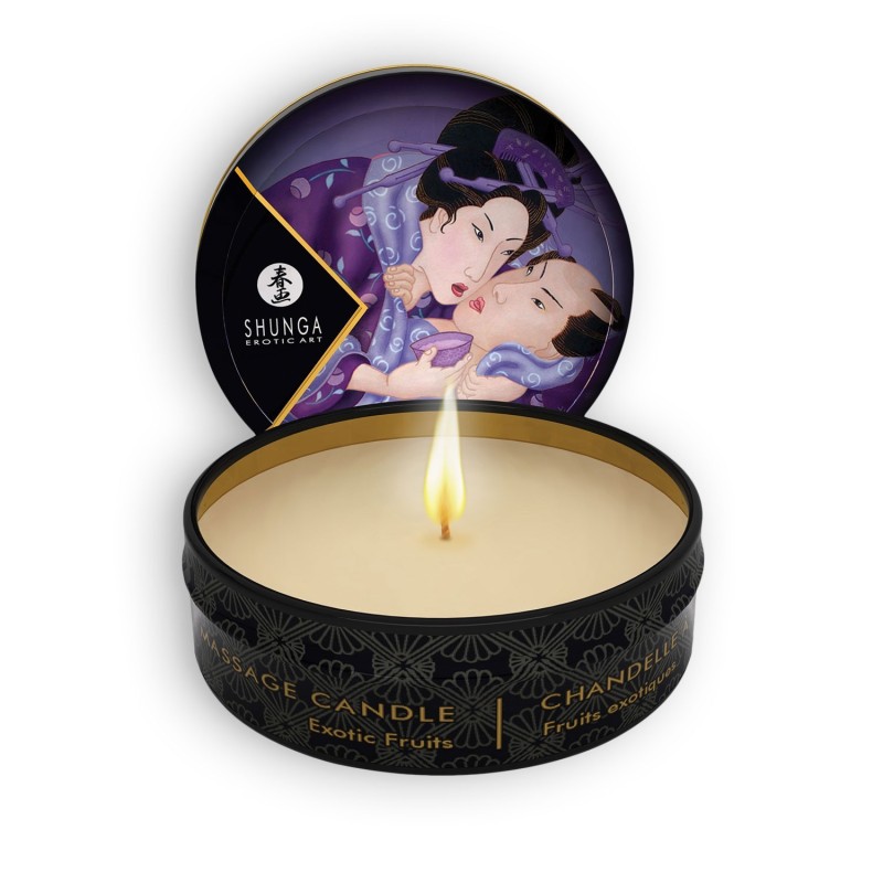 Masažinis žvakė "Shunga" egzotiniai vaisiai 30ml