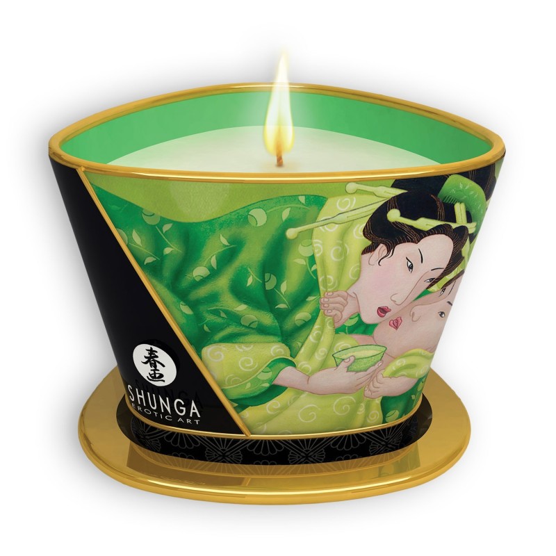 Bougie De Massage Shunga Zenitude Thé Vert 170Ml