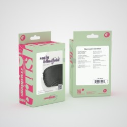 Zijden Oogmasker Crushious Zwart