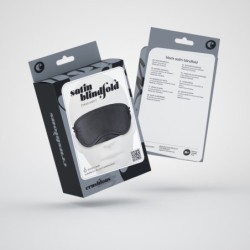 Schlafmaske aus Satin Crushious Schwarz
