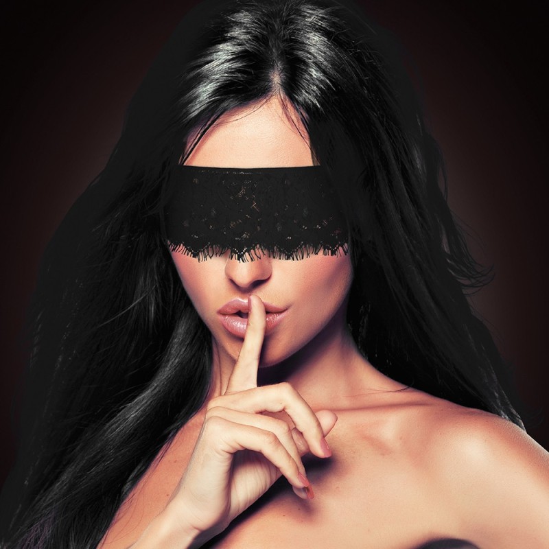 Antifaz Ouch! Mystère Lace Mask Fekete Antifaz Ouch! Mystère Lace Mask Fekete