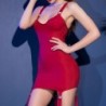 Minivestido Com Ligas Cr-4442 Vermelho 40-42 L/XL