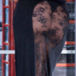 Kleid und Tanga Cr-4245 Schwarz 40 L