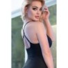 Vestido E Tanga Cr-4379 Preto 36 P