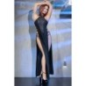 Kleita un stringi Cr-4391 Melns 40-42 L/XL