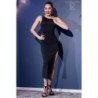 Rochie și Tanga Cr-4441 Negru 40-42 L/XL