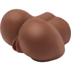 Big Ass Realistyczny Masturbator z Wibratorem Brązowy