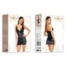 Vestido Y Tanga Paloma Negro Beauty Night Fashion 36-38 S/M