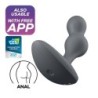 Satisfyer Deep Diver anál vibrátor applikációval, szürke